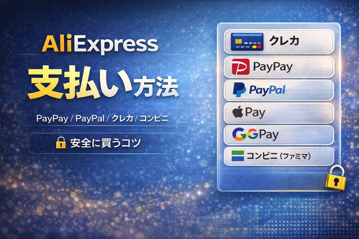 【2025年最新】AliExpressの支払い方法まとめ｜PayPay・コンビニ（ファミマ）・PayPal・クレカを安全に使い分け
