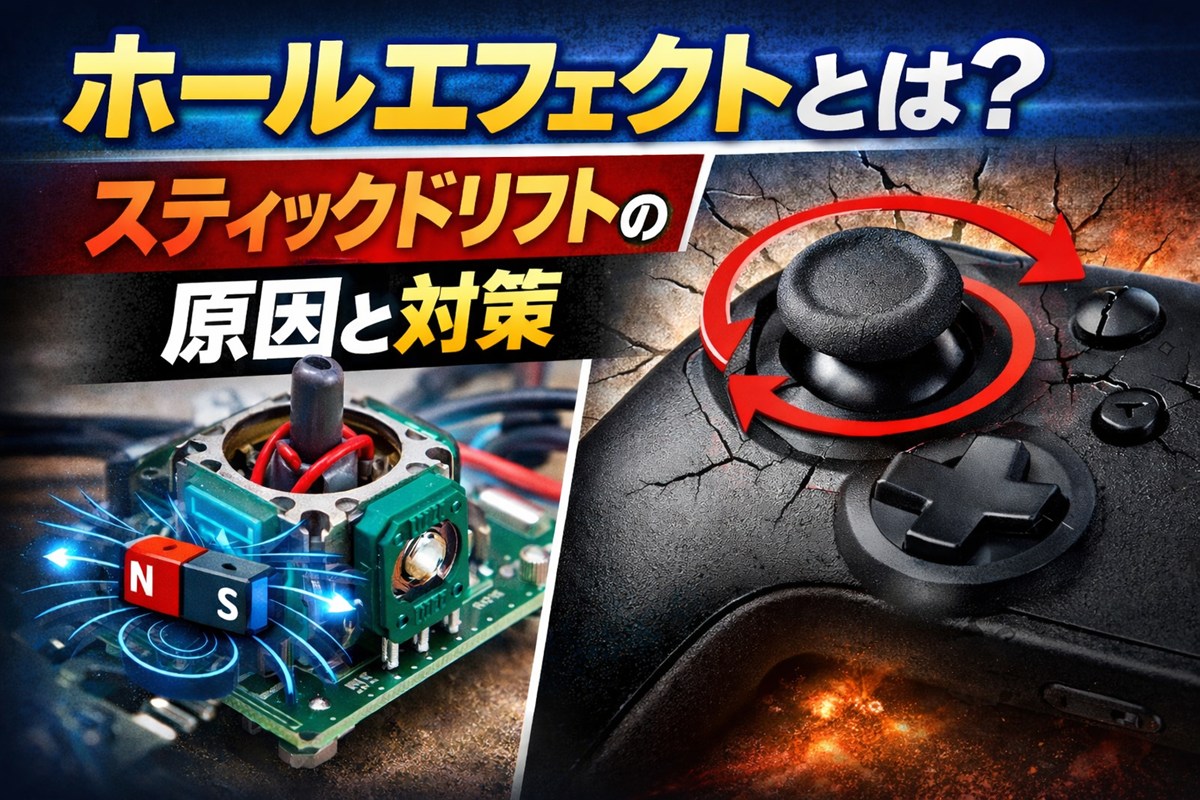 ホールエフェクトとは？スティックドリフトの原因と対策｜買う価値・デメリットまで解説