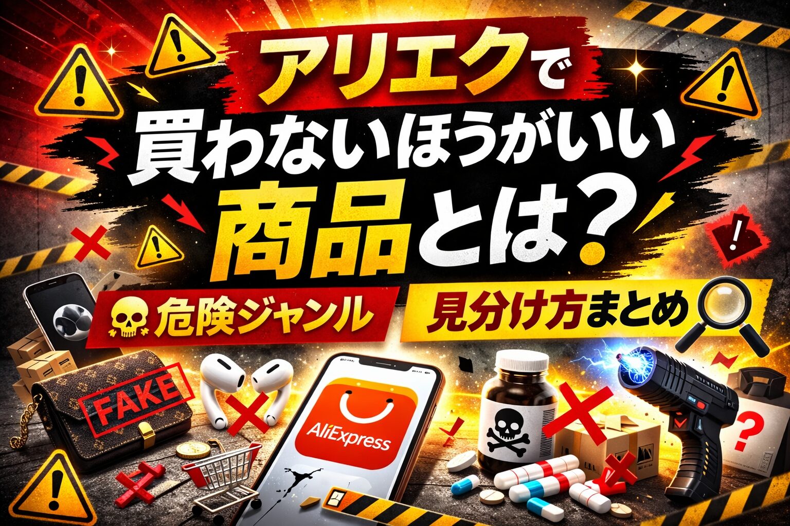 【2026年版】アリエクで買わないほうがいい商品とは？危険ジャンルと見分け方まとめ