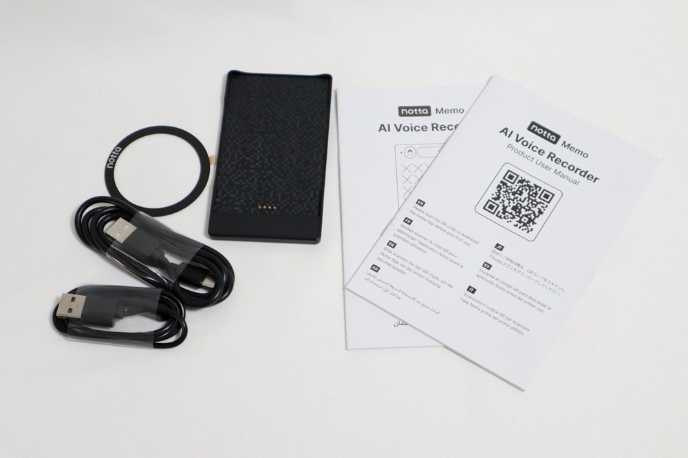 Notta Memo Type-Cの付属品